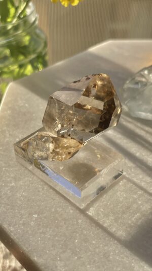 ハーキマーダイヤモンド 中国 ダイアモンドクォーツ スモーキークォーツ 水晶