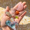 天然石　タンブル　ポケットストーン　クリスタル　ヒーリング　天使　水晶