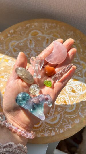 天然石　タンブル　ポケットストーン　クリスタル　ヒーリング　天使　水晶