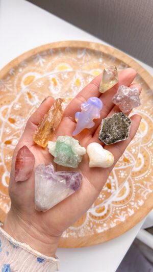 天然石　タンブル　ポケットストーン　クリスタル　ヒーリング　天使　水晶　