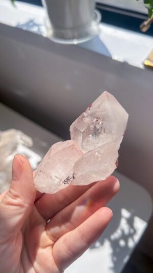 マニカラン水晶　ヒマラヤ水晶　天然石　ピンク　スピリチャル　ヒーリング
