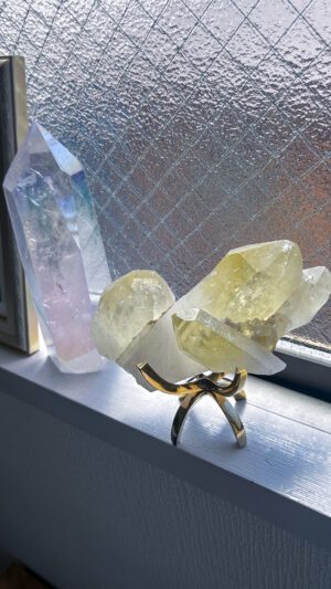 レモンクォーツ　クラスター　激レア　天然石