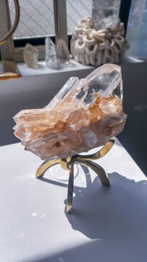 ヒマラヤ水晶　マニカラン　天然石　ピンク　パワーストーン　天然石