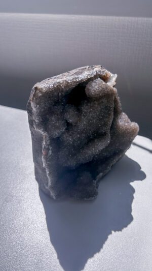 ブラックアメジスト　インテリア　天然石　ジオード