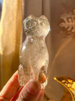 新入荷！手彫りの猫ちゃん・淡色スモーキー・リボンとガーデンお花をつけた 新デザインの猫ちゃん