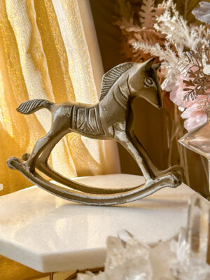 US  Amrita✧Vintage ボヘミアンな雰囲気🐴USヴィンテージロッキングホース 鋳製木馬　※おまとめ買い対象商品