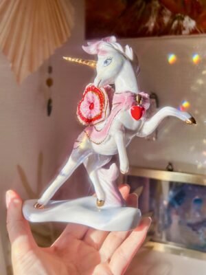 🦄アメリカンヴィンテージ ユニコーン・希少なコレクターズ品 ”愛のするハートが出会う場所”　AAA完璧なコンディション