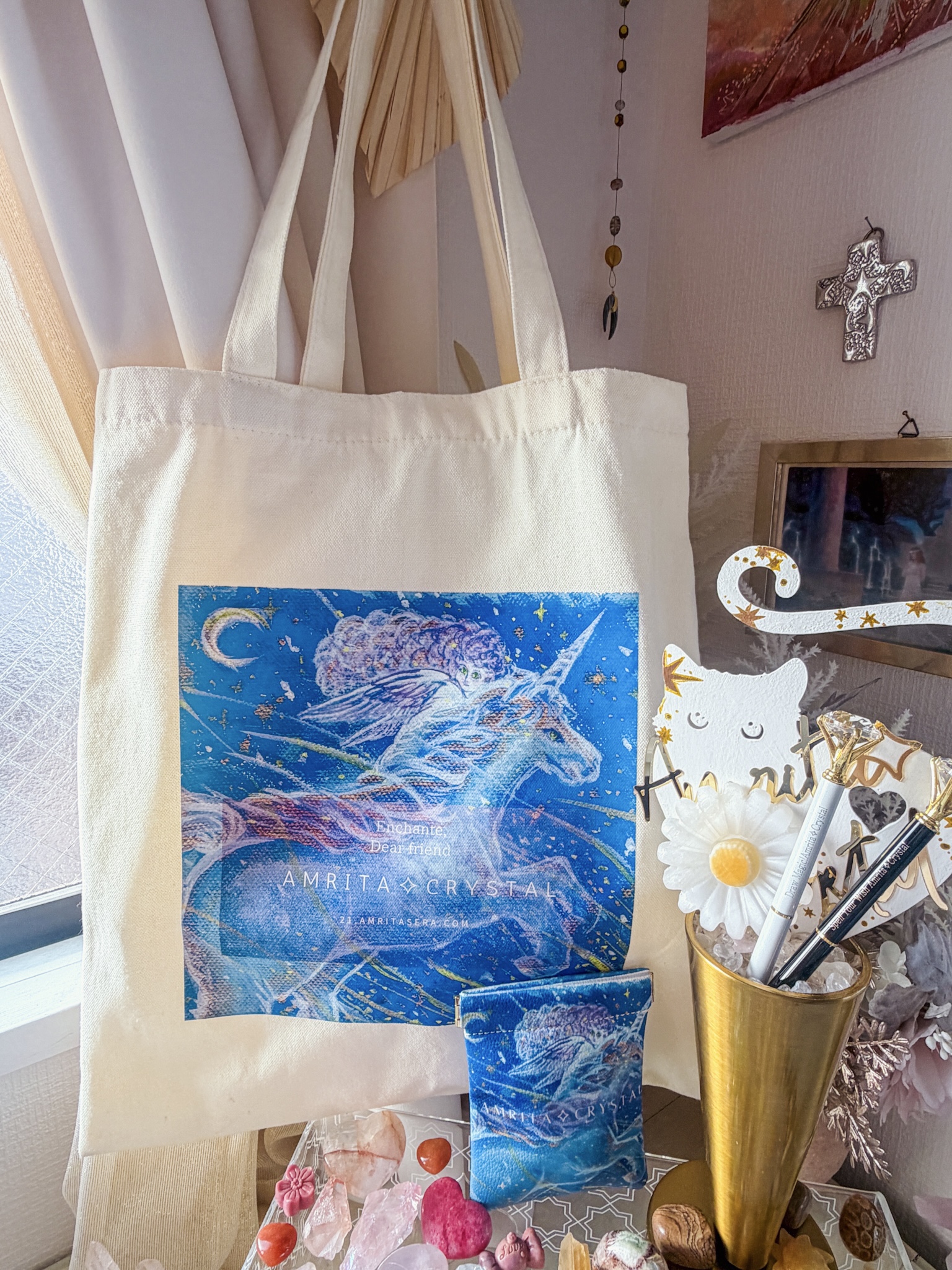 在庫限り・Amrita✧Crystal限定💎わくわくラッキーセット⭐️当店のリピーター様のみ✳️オリジナルバッグ・ポーチ・魔法のペン・ラッキーパームストーン1個のセット - 画像 (11)