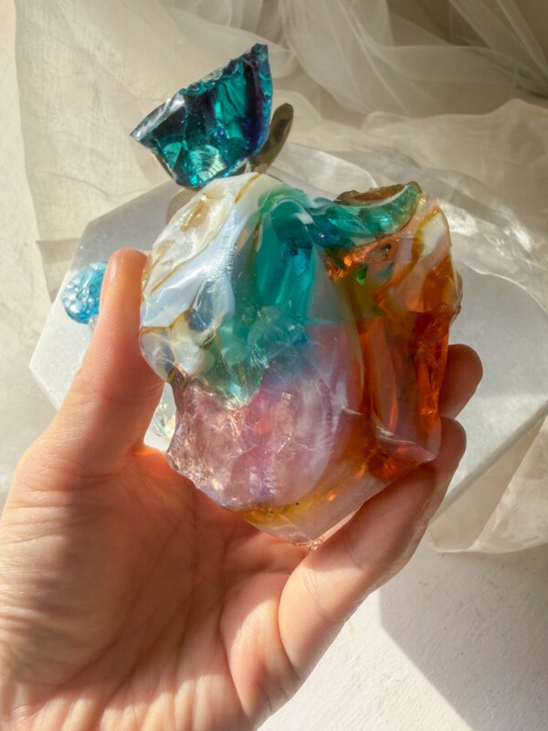 220g Rainbow Sanctuary 虹色の聖域✨ アンダラクリスタル｜クリア