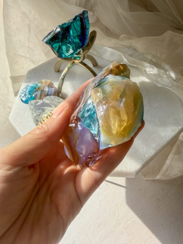 220g Rainbow Sanctuary 虹色の聖域✨ アンダラクリスタル｜クリア
