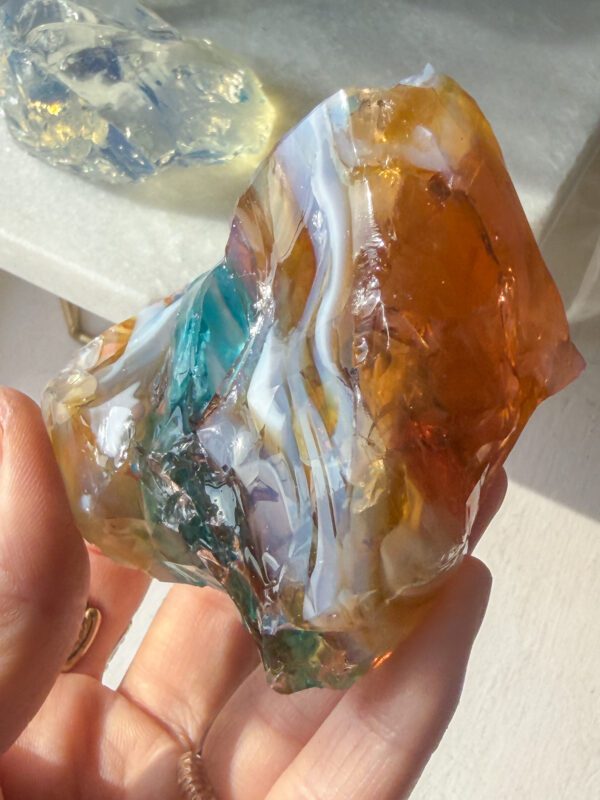 220g Rainbow Sanctuary 虹色の聖域✨ アンダラクリスタル｜クリア