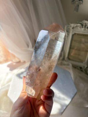 レムリアンシード ポイント ガーデン水晶　レムリアン水晶  特大 スタンド付き 水晶 パワーストーン 開運 風水 天然石 スピリチャル アカシックレコード