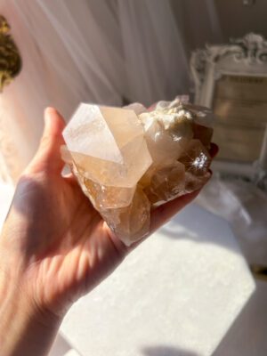 ヒマラヤ水晶 マニカラン水晶 インド買い付け 鉱物 ピンク マニカラン クラスター 原石 真鍮スタンド
水晶 パワーストーン 開運 風水