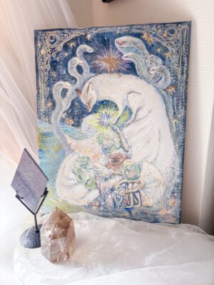専用・蛇ちゃん アートと一緒