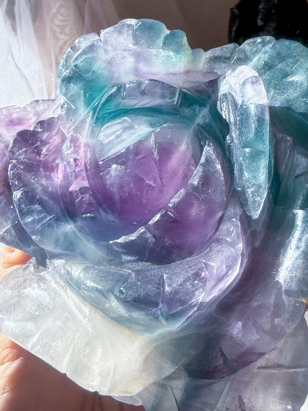 Galaxy Rose ｜Tricolor Fluorite Rose 900g トリカラーフローライト